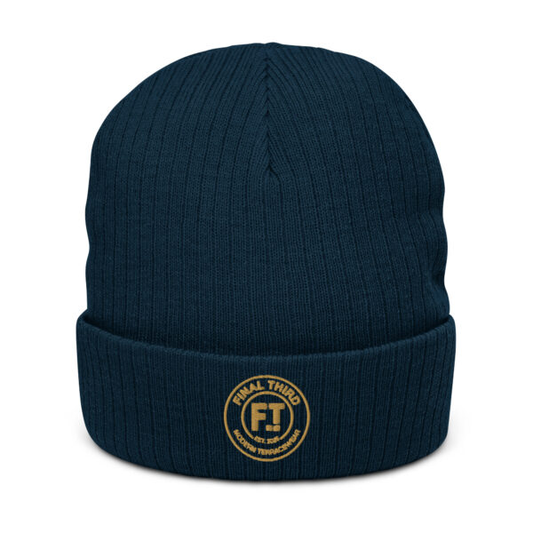 Final Third Core Knit Beanie – Terrace Football Winter Hat with Crest Patch - Image 2