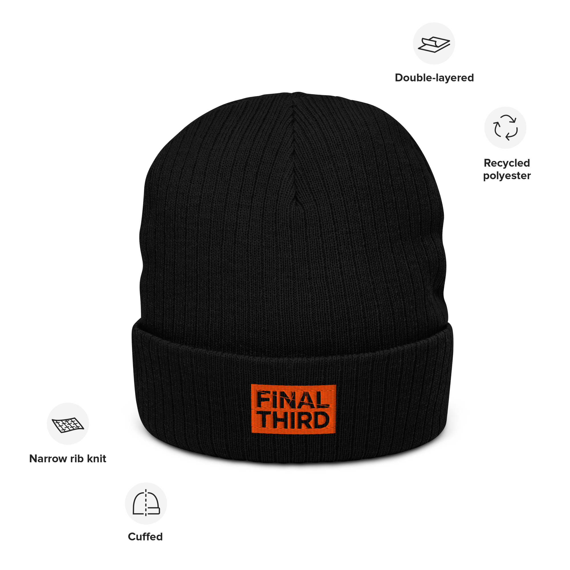 The Away Days Ribbed Knit Beanie - Image 11