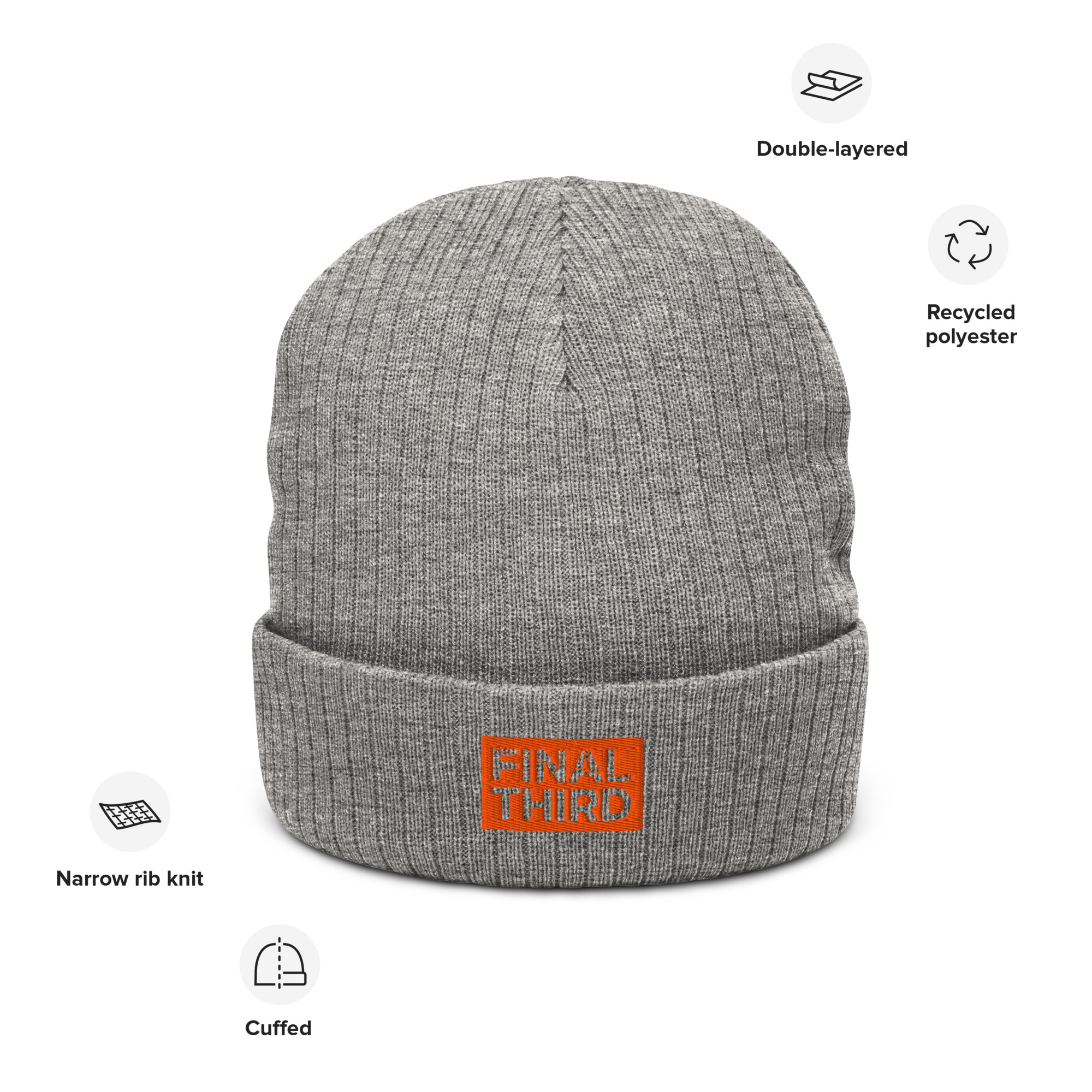 The Away Days Ribbed Knit Beanie - Image 8