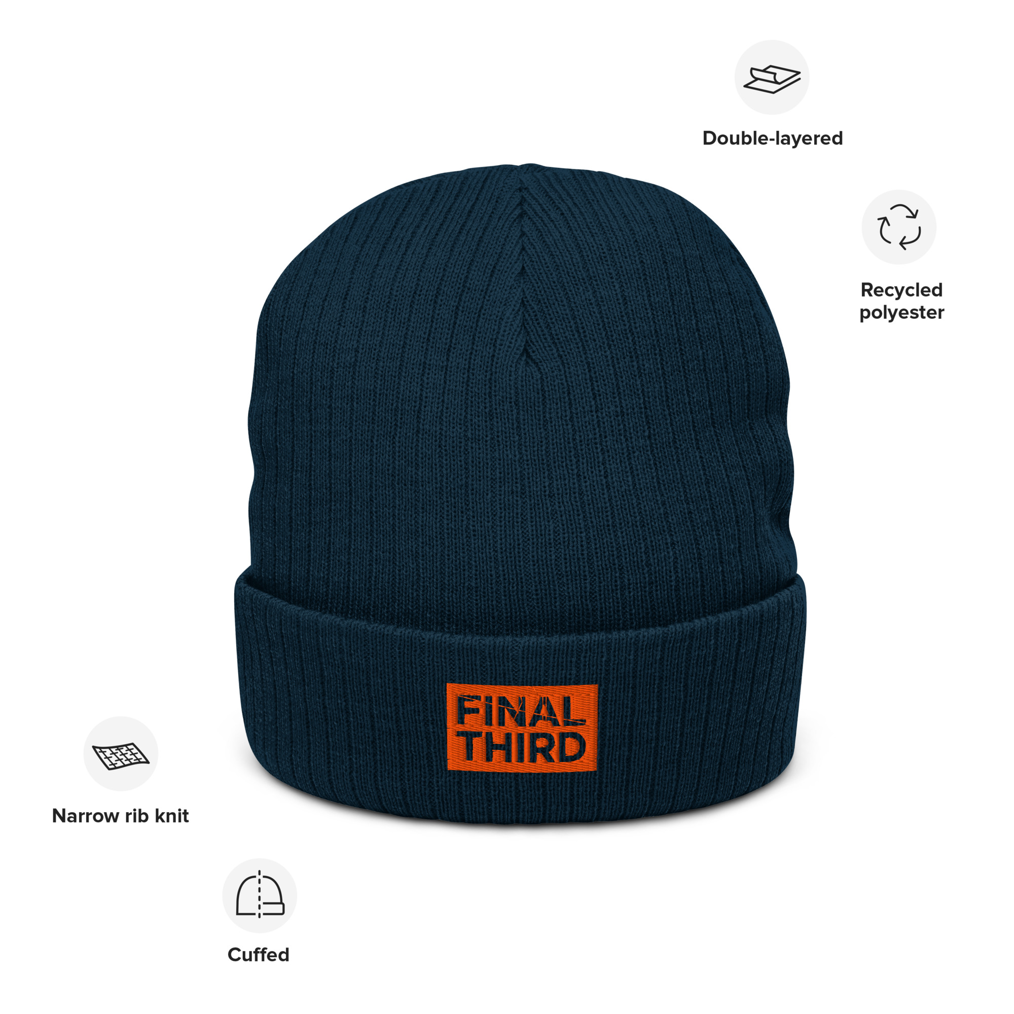 The Away Days Ribbed Knit Beanie - Image 10