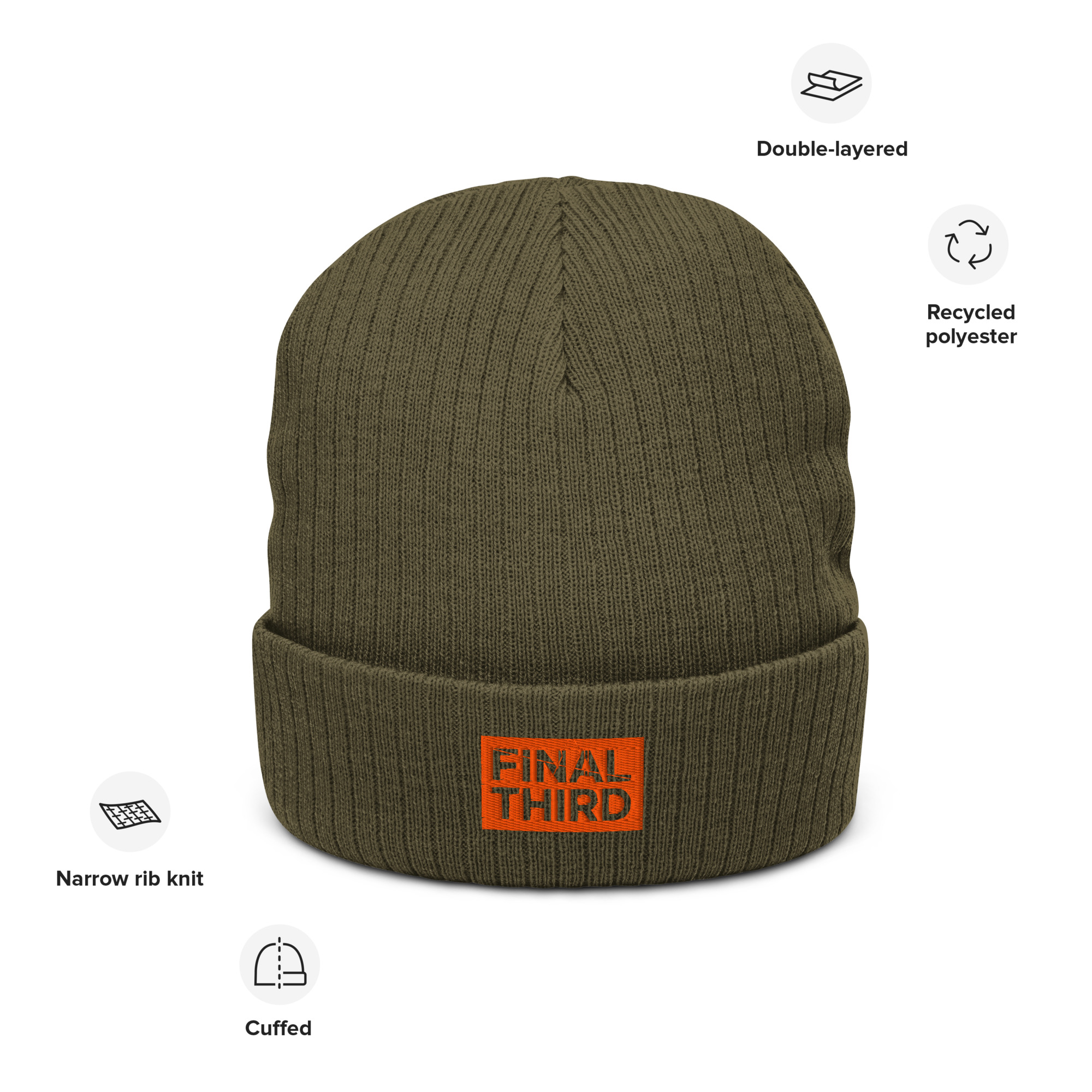 The Away Days Ribbed Knit Beanie - Image 9
